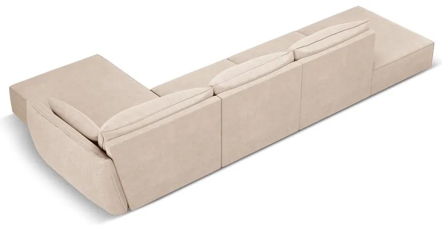 Bézs sarokkanapé (jobb oldali) Vanda – Mazzini Sofas