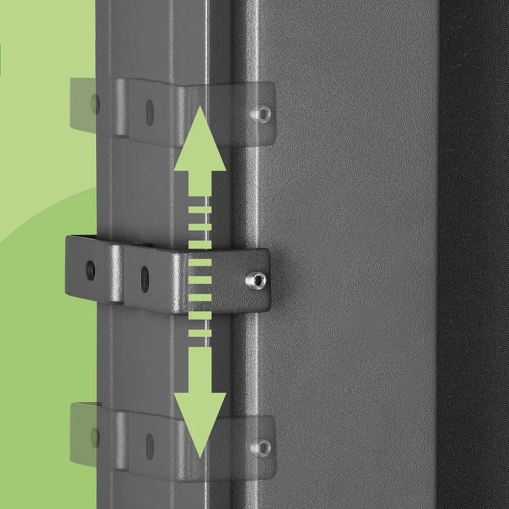 NOSARA oldalárnyékoló teraszra, 180x300cm, antracit Casaria