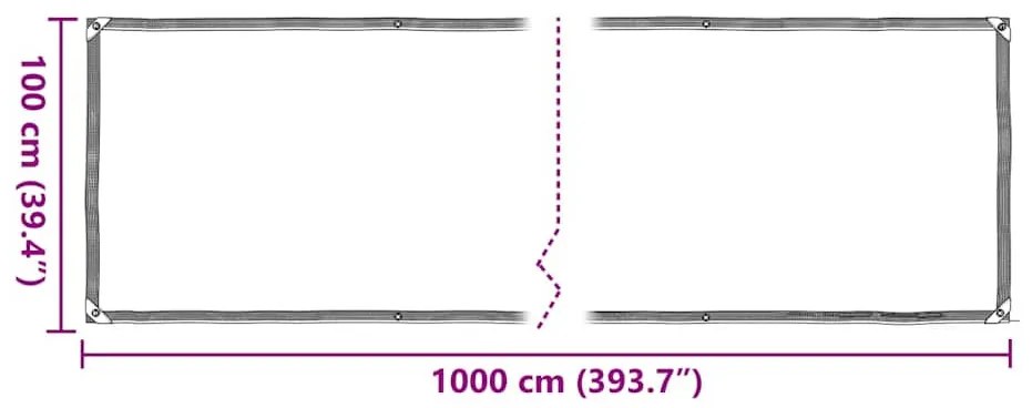 növénytakaró fülekkel 1x10 m polietilén