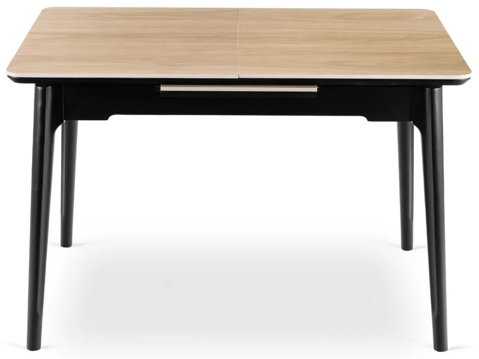 Stół SAMER Rozkładany Ceramiczny 120-160 cm Dąb/Czarny