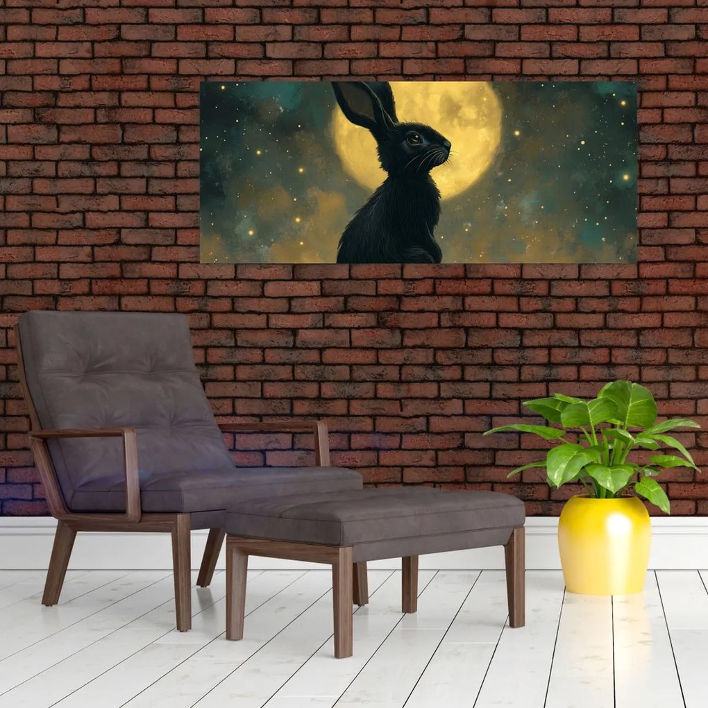 Kép - Nyúl és hold (120x50 cm)
