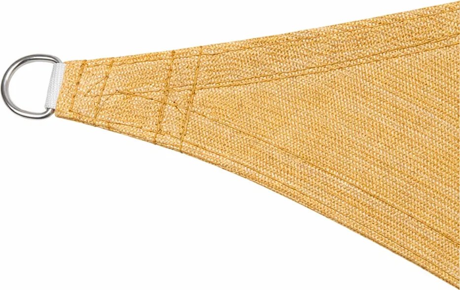 Napvitorla - árnyékoló teraszra, négyszög alakú 3x3 m Bézs színben - Prémium HDPE anyagból