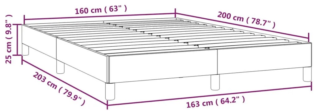 krémszínű műbőr ágykeret 160x200 cm