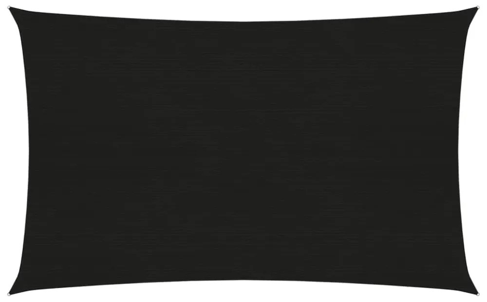 fekete HDPE napvitorla 160 g/m² 2 x 4 m