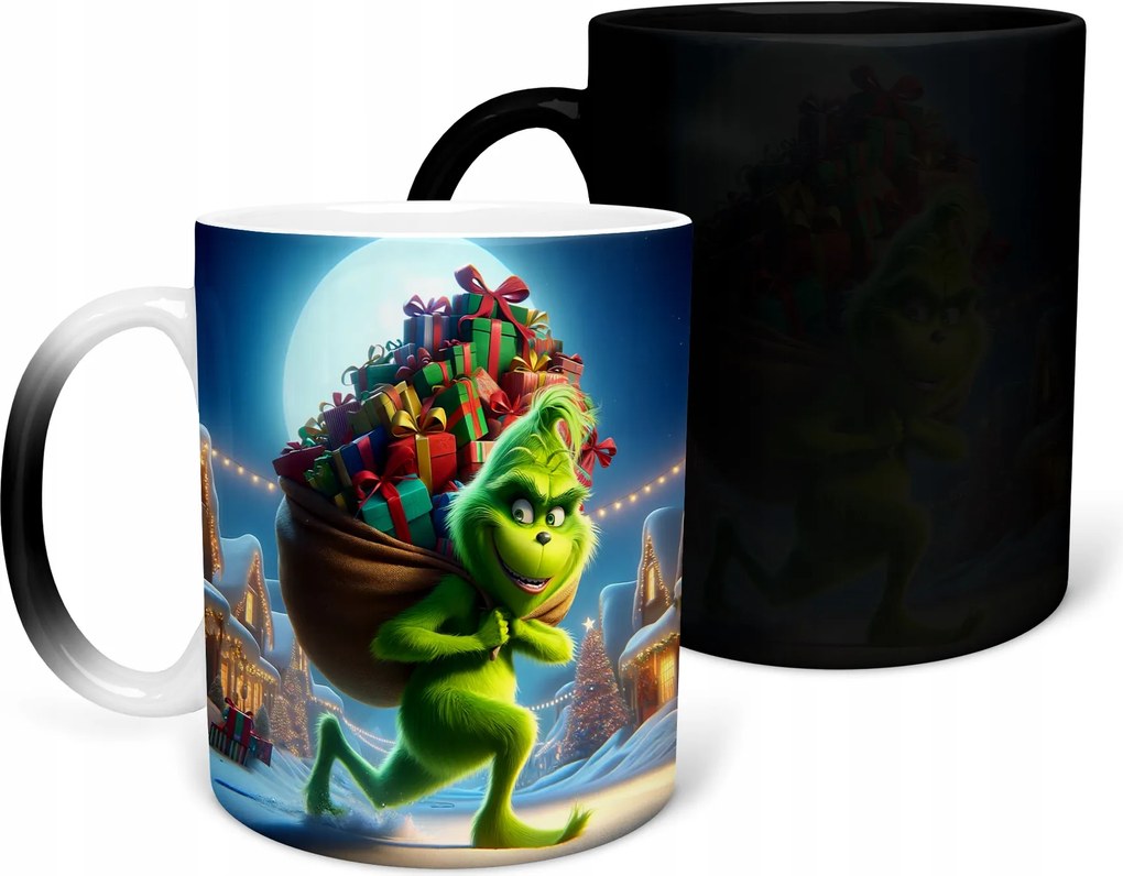 Mágikus Bögre Grinch Nyomtatással Mikulás Ajándék Ajándék Név