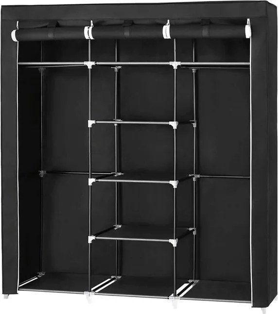 Fogas 150x45x175 cm, fém, fekete, AST-E1012 BK