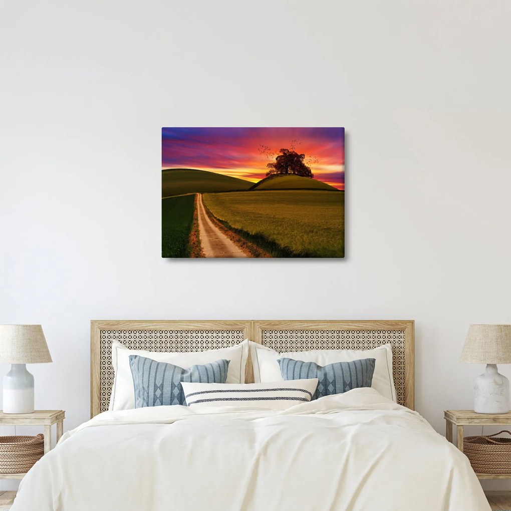 Mezei naplemente képe (70x50 cm)