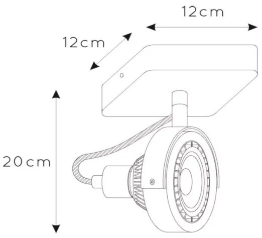 Lucide 31931/12/31 - LED Dimmelhető spotlámpa TALA 1xGU10/12W/230V fehér