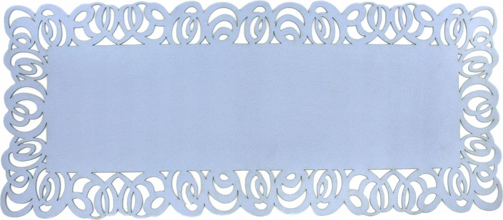 Poliészter filc futópad világoskék 80 cm Elipso mintás