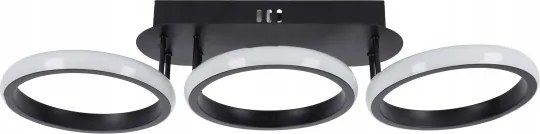 LED dimmelhető mennyezeti lámpa LED/30W/230V 3000-6500K fekete Wi-Fi Tuya + távirányító