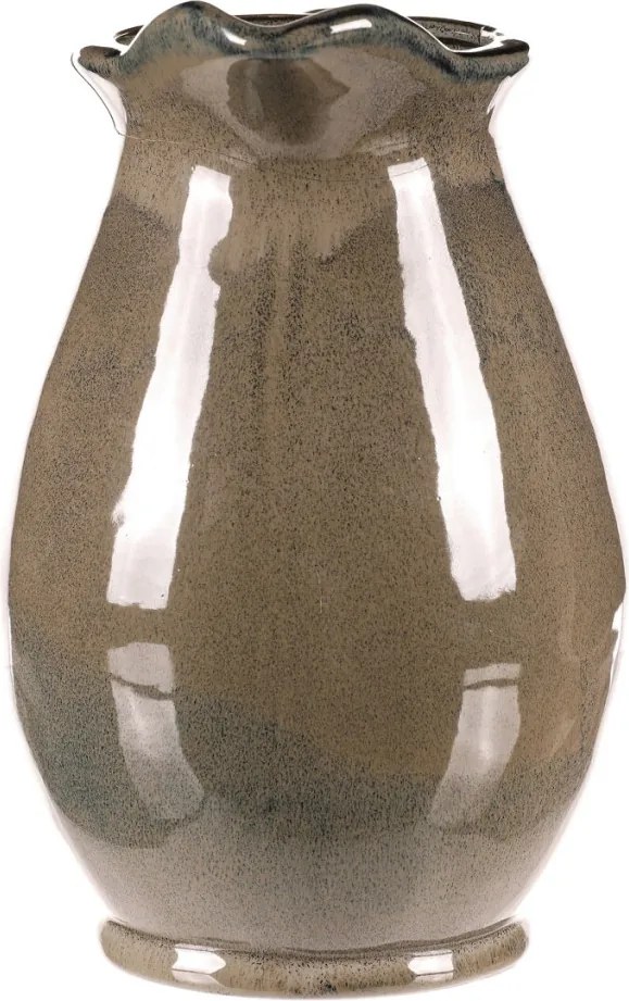 Kerámia váza kancsó formájú, nagy, szürke