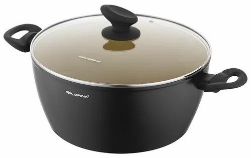 Florina Alumínium pot with lid AmVegan by MateuszGessler, 26 cm, 4,8 l