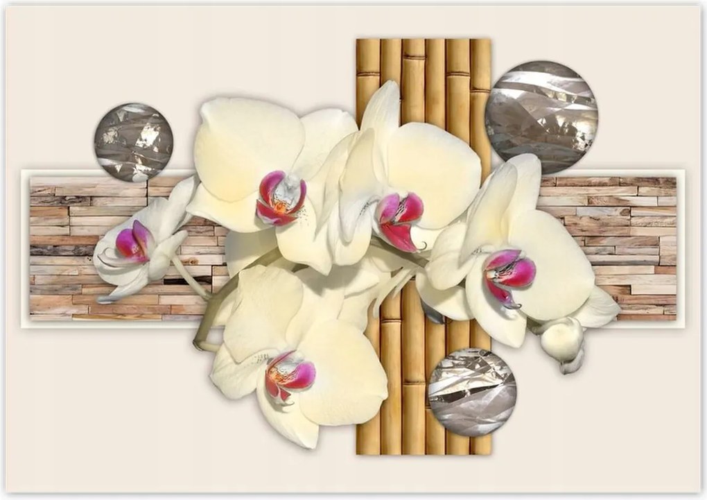 Poszterek 100x70 Virágmintás bambusz