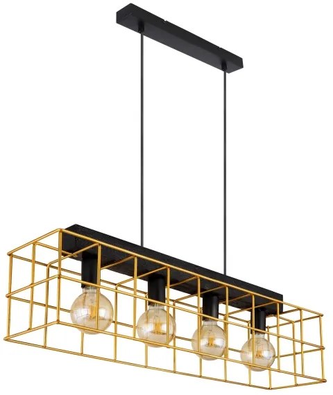 Globo 15530B-4H - Csillár zsinóron MERRIL 4xE27/60W/230V