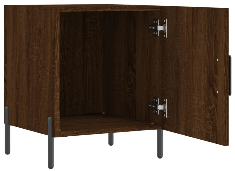 vidaXL barna tölgyszínű szerelt fa éjjeliszekrény 40 x 40 x 50 cm