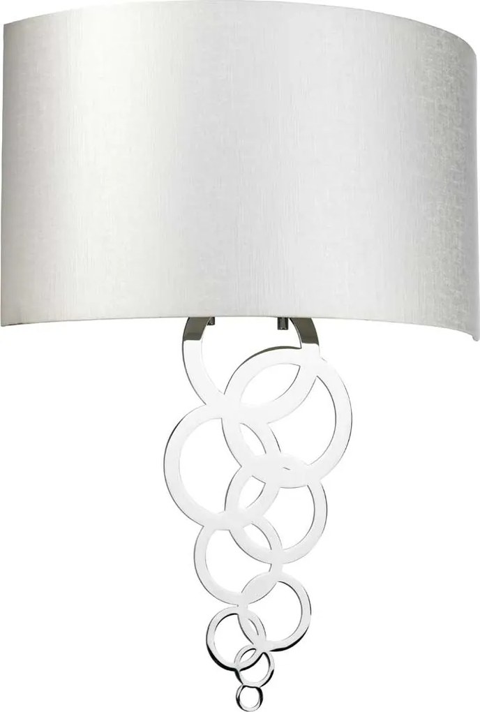 Elstead glamour modern fali lámpa curtis bézs króm elscurtis-large-pc