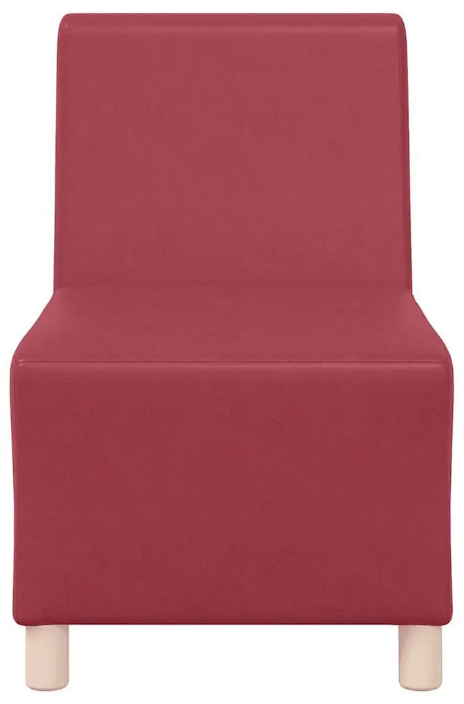 bordó műbőr kanapéfotel 55 cm