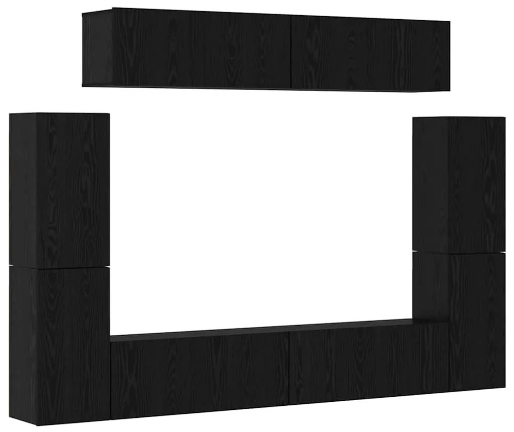 TV szekrény garnitúra 8 pcs Musta tammi 80 x 30 x 30.5 cm