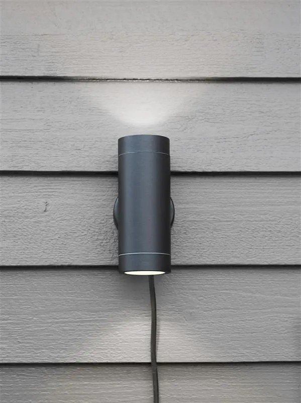 MARKSLÖJD 108169 GARDEN24 Modern Kültéri Fali Lámpa Fekete LED IP44
