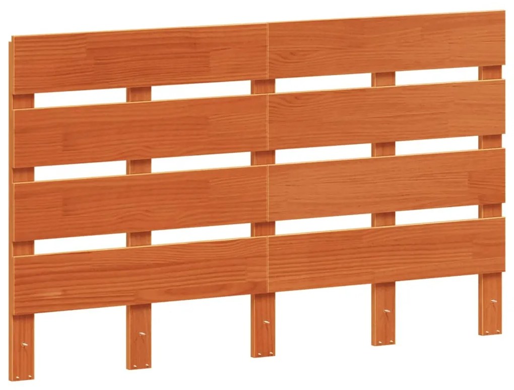 viaszbarna tömör fenyőfa fejtámla 120 cm