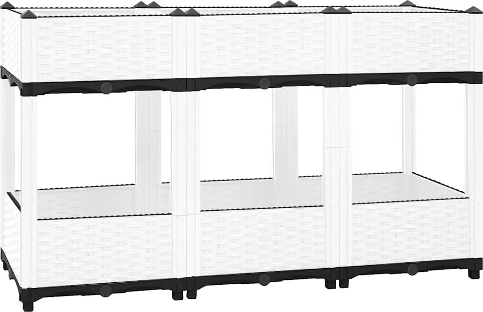 vidaXL polipropilén magaságyás 120 x 40 x 71 cm