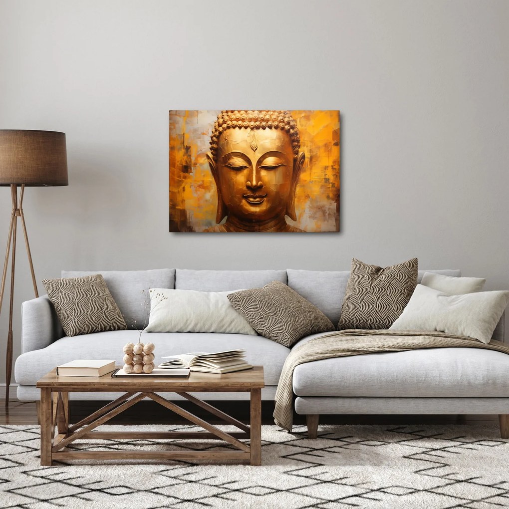 Kép - Buddha, olajfestmény (70x50 cm)