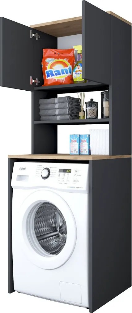 KD101 - 2674 Antracit mosogép fölötti szekrény