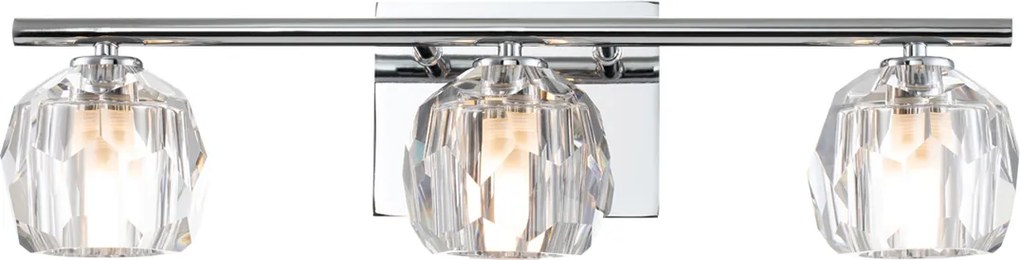 Quintiesse glamour fürdőszobai lámpa regalia csiszolt króm átlátszó elsqnregalia3pcbath IP44