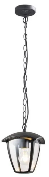 BOWI Kültéri csillár láncon SURVA 1xE27/60W/230V IP44 fekete BW0310