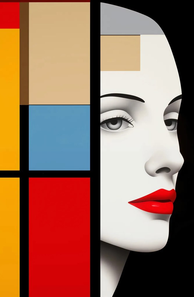 Poszter 53x81cm Geometrikus Pillantás a távolba