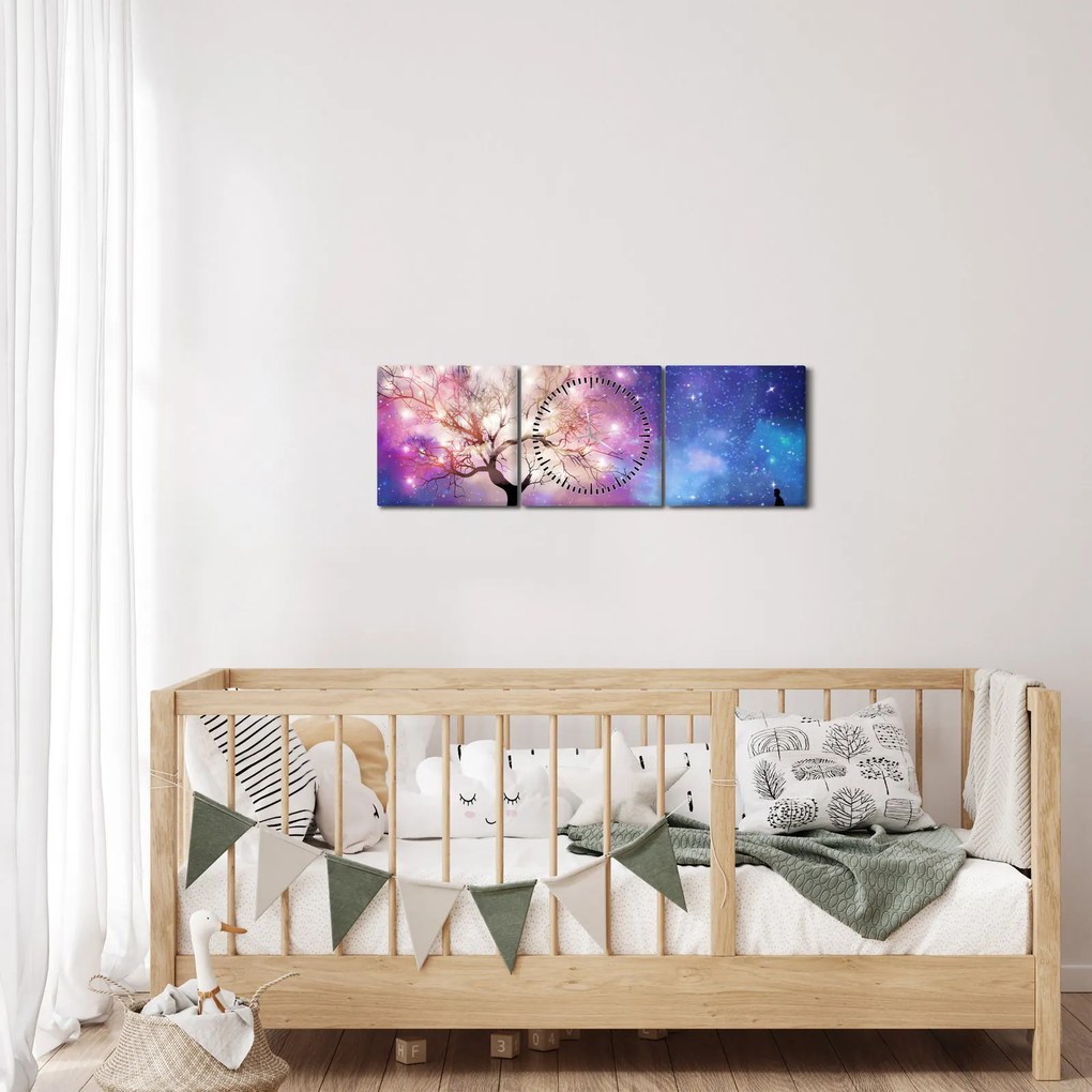 Kép - Űrfa (órával) (90x30 cm)