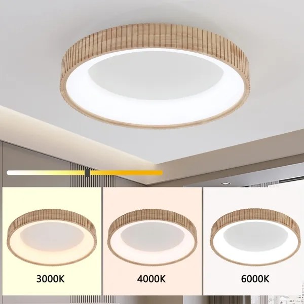 Brilagi - FALCON WOOD MODERN LED mennyezeti lámpa LED/40W/230V, Ø 60 cm, fa kivitel