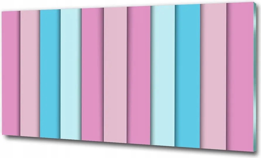 Fotó kép edzett üveg Színes csíkok 125x50