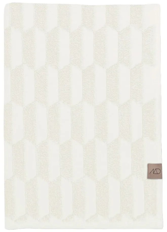 Krémszínű pamut törölköző szett 2 db-os 35x55 cm Geo – Mette Ditmer Denmark