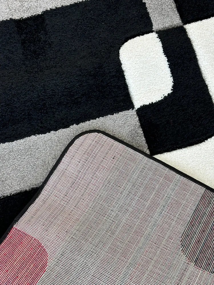 Margit Fekete-piros (Black) szőnyeg 0196 200x280