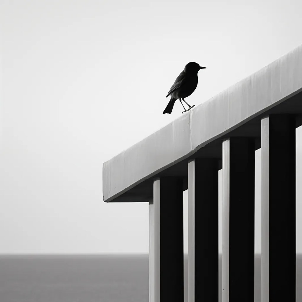 Poszter 20x20cm Magányos absztrakt