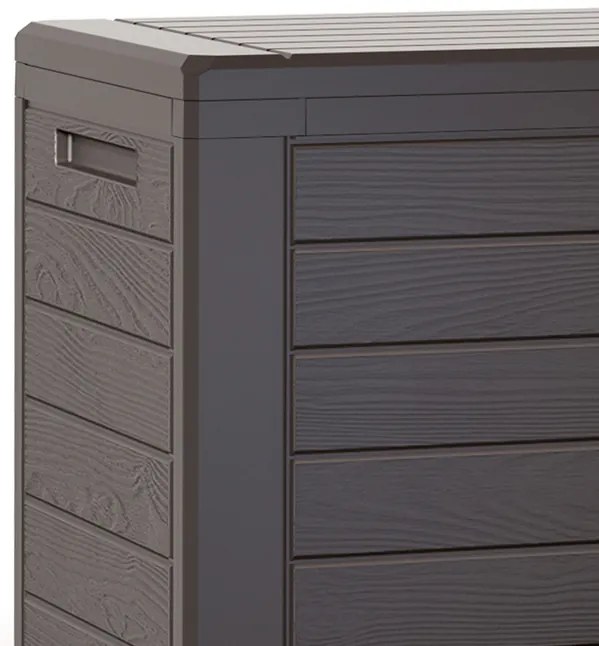 Deuba Woody 280 L tárolódoboz - barna
