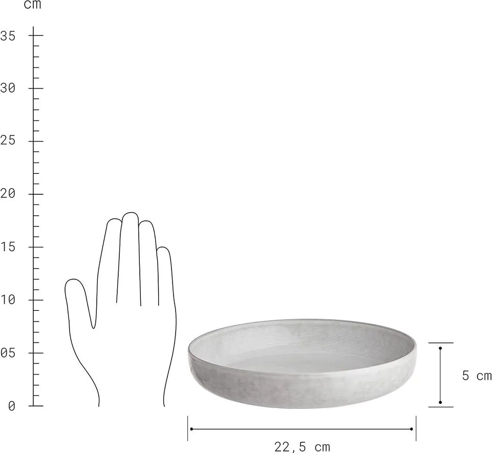 HENLEY tészta tányér Ø23cm