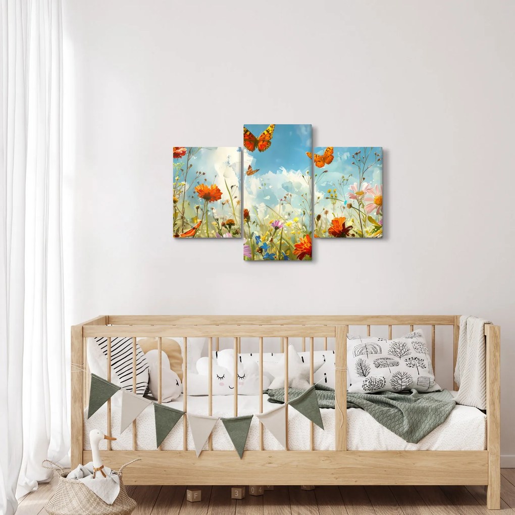 Kép - Pillangók a nyári réten (90x60 cm)