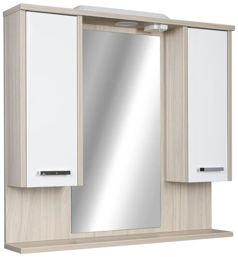 TMP ZX - SONOMA - Tükrös fürdőszobai szekrény LED világítással - 95 x 80 cm