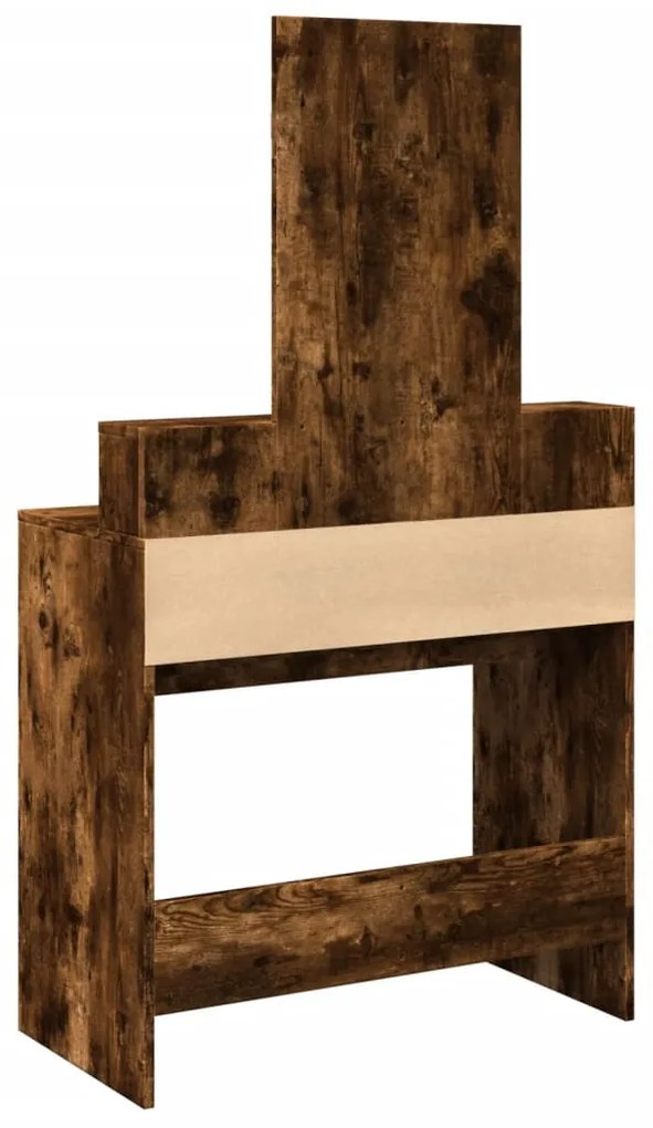 füstös tölgy színű fésülködőasztal tükörrel 80 x 41 x 144,5 cm
