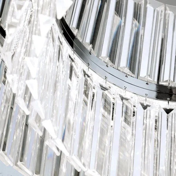 Orion - LED dimmelhető PRISM kristály lámpa 80W, 55 cm, fényes króm