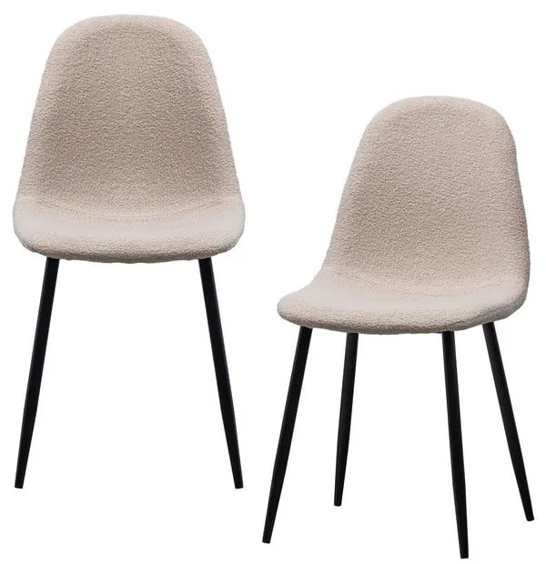 Bézs étkezőszék szett 2 db-os Marije – WOOOD