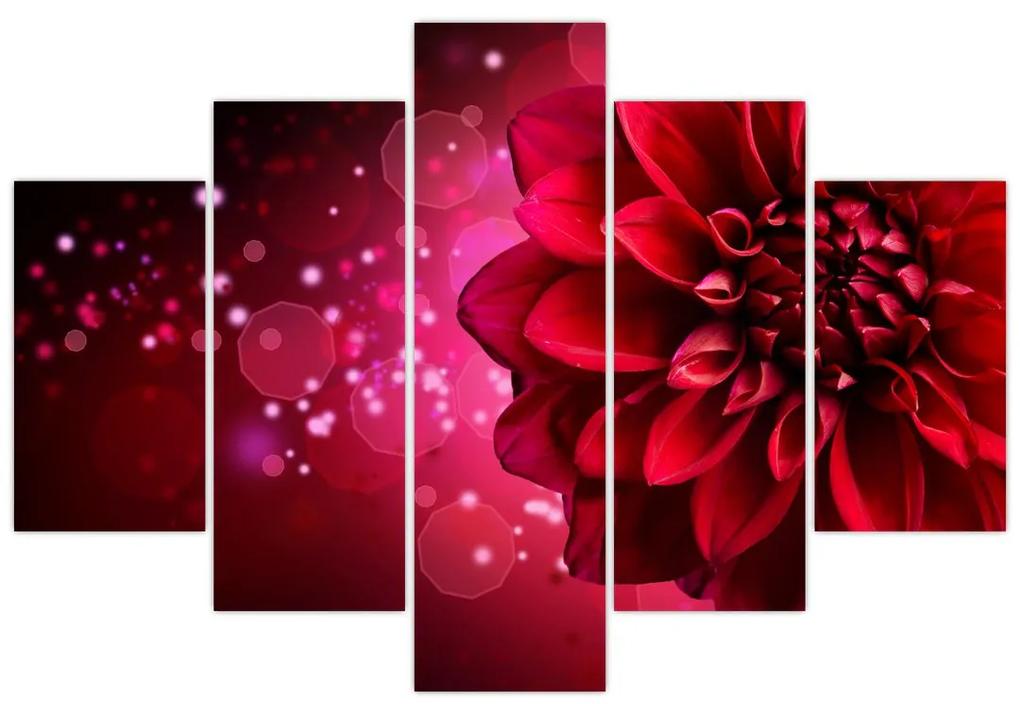 Piros virágok képe (150x105 cm)