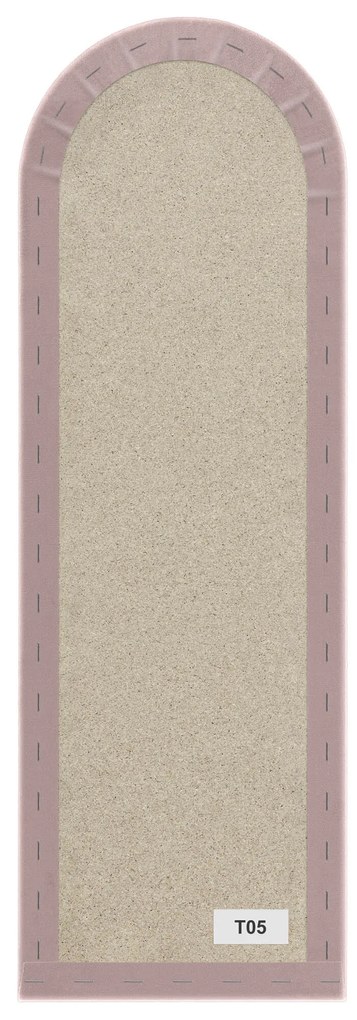 Kárpitozott panel - Íves - 20x80cm Szín: Barna