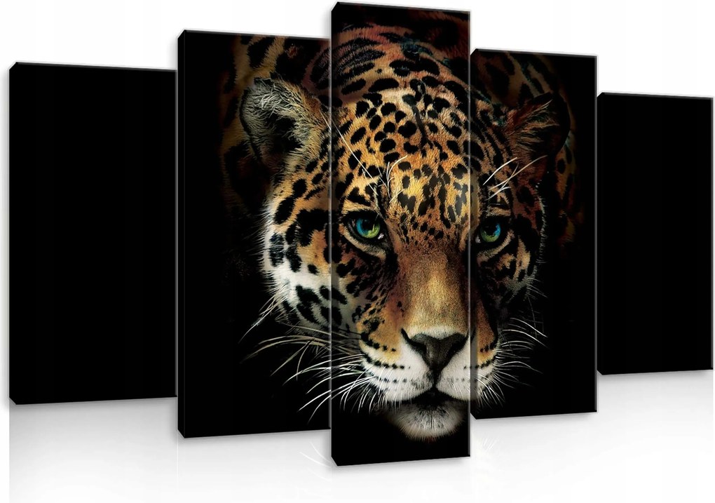 Vászonkép 100x60 Jaguar vadmacska ragadozó tekintet zöld szem erő