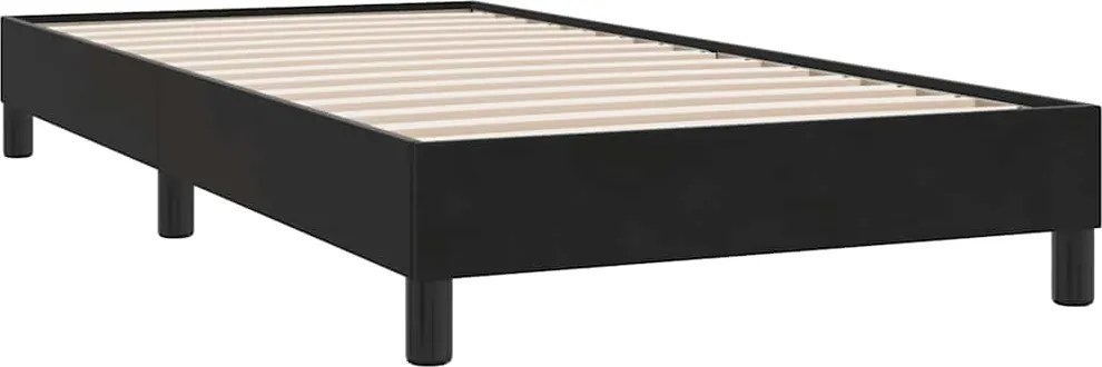 vidaXL ágykeret matrac nélkül Fekete 80x220 cm bársony