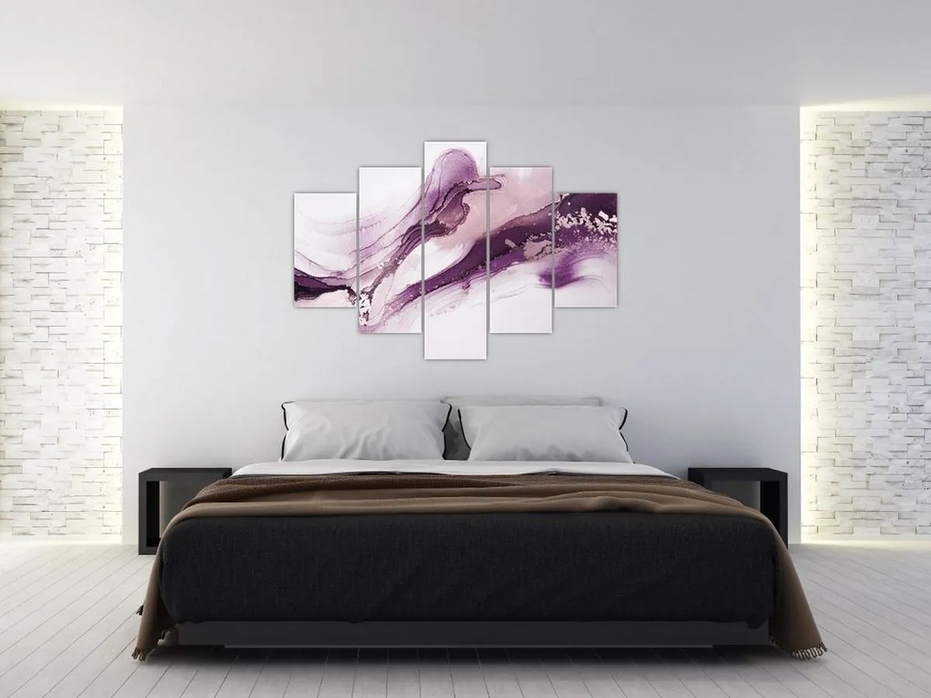 Kép - Lila folyadék művészet (150x105 cm)