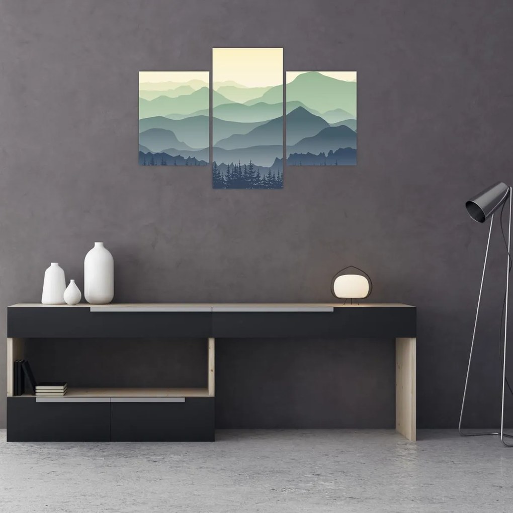 Kép - Forest Mountain (90x60 cm)