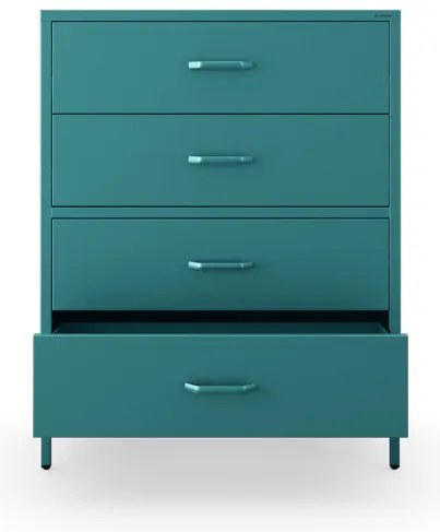 Komód CARLA , 800 x 1015 x 400 mm, Modern: tengerszínű